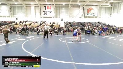 86 lbs Cons. Round 3 - Dylan Kerrick, Penn Yan Wrestling Club vs Luke Aderman, Wolverine Den Wrestling Club