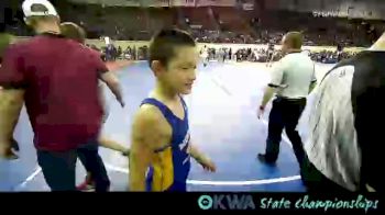 100 lbs Consi Of 16 #2 - Isaiah Toops, Noble Takedown Club vs Bobby Smith Jr., Team Tulsa Wrestling Club