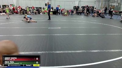 84 lbs Placement (4 Team) - Jimmy Smith, Seagull WC vs Nick Teal, Mat Warriors Maniacs