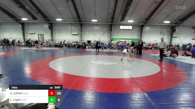 75 lbs Rr Rnd 2 - Edward LaFoe, Roundtree Wrestling Academy - (B) vs Landon Light, Pedraza Wrestling