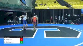 132 lbs Prelims - Marley Peros, Unattached 82 vs Gino Martinez, Unattached 88