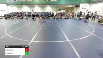 75 lbs Consi Of 8 #2 - Evan Lisowski, PA vs Alexis Galindo, VA