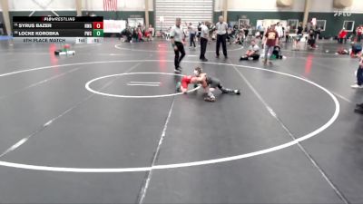 55 lbs 5th Place Match - Syrus Bazer, Nebraska Wrestling Academy vs Locke Korobka, Phillipsburg Wrestling Club