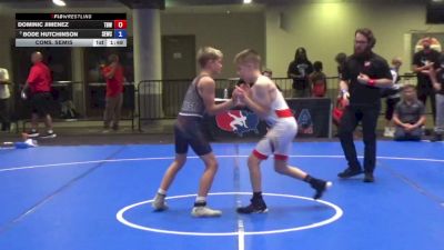 92 lbs Cons. Semis - Dominic Jimenez, The Best Wrestler vs Bode Hutchinson, Scoring Edge Wrestling Center