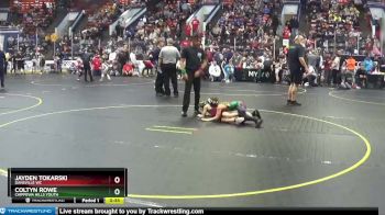 61 lbs Cons. Round 3 - Jayden Tokarski, Dansville WC vs Coltyn Rowe, Chippewa Hills Youth