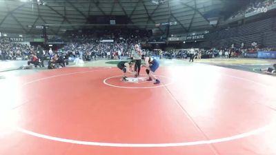 Boys 3A 157 lbs Champ. Round 2 - Cyrus Fausette-Sadri, Evergreen (Vancouver) vs Octavio Sanchez-Seger, West Seattle