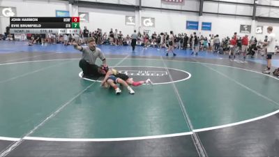 45 lbs Placement (4 Team) - John Harmon, NORTH CAROLINA WRESTLING FACTORY vs Evie Brumfield, STAUNTON REAPER