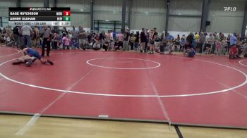 135 lbs Quarterfinal - Gage Hutchison, Mercersburg vs Asher Oldham, Bedford