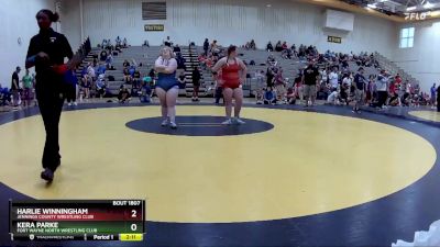 235 lbs Round 1 - Harlie Winningham, Jennings County Wrestling Club vs Kera Parke, Fort Wayne North Wrestling Club