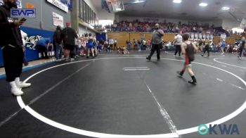 55 lbs Round Of 16 - Garrett Doyle, Cowboy Wrestling Club vs Lawson Dozier, Harrah Little League Wrestling