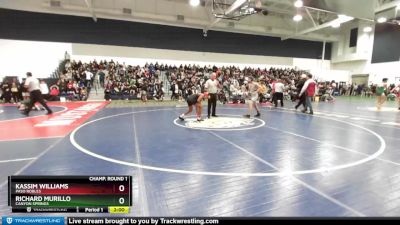 126 lbs Champ. Round 1 - Richard Murillo, Canyon Springs vs Kassim Williams, Paso Robles