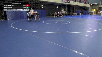 171 lbs Quarterfinal - Zoya Wexler, Poolesville vs John Hayes, Lansdale