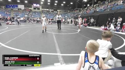 64 lbs Quarterfinal - Kael Camper, Caney Valley vs Wade Eck, Brawlers