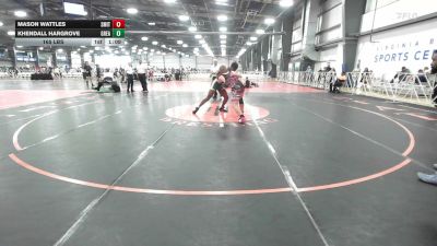 165 lbs Rr Rnd 1 - Mason Wattles, Smittys Barn - MS vs Khendall Hargrove, Great Bridge Wrestling Club - MS