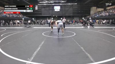197 lbs Champ. Round 2 - Braeden Stotts, Missouri Baptist University vs Jairo Caceres, St. Thomas University