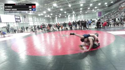 150 lbs Cons. Round 3 - DJ Swan, Askeo International Mat Club vs Tommy Weiss, Ascend Wrestling Academy