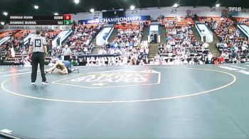 190 lbs Quarterfinals (8 Team) - Dominic Burns, Yale vs Demian Kuhn, Ogemaw Heights