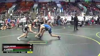 110 lbs Finals (8 Team) - JC Amrhein, Dundee Blue vs Lucian Hepker, Hudson