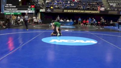 157 lbs Prelim - Paul Lichter, St. John Fisher vs Thane McCoy, Wilmington (OH)