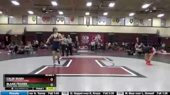 132 lbs Round 3 - Blaine Frazier, Notre Dame, Burlington vs Caleb Seaba, Clarion-Goldfield-Dows