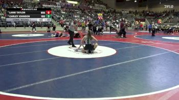 5A 110 lbs Cons. Round 1 - Carley Johnson, Van Buren vs Lanie Taylor, Mena