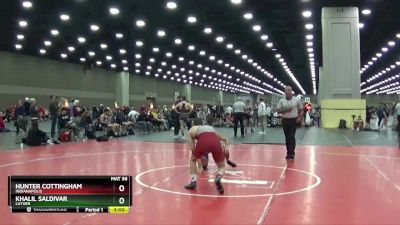 141 lbs Cons. Round 5 - Hunter Cottingham, Indianapolis vs Khalil Saldivar, Luther