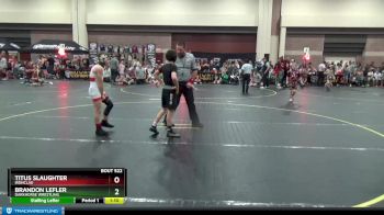 78 lbs Quarterfinal - Brandon Lefler, Darkhorse Wrestling vs Titus Slaughter, Ironclad