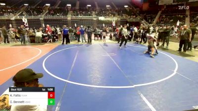 123 lbs Semifinal - Kiefer Fallis, Team Montana vs Camron Bennett, Ubasa