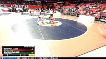 3A 138 lbs Champ. Round 1 - Donavon Allen, Chicago (Marist) vs Brayden Swanson, Oswego (H.S.)