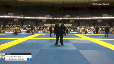 AMARA SOFIA RODRIGUEZ vs JÚLIA MACIEL DE CARVALHO 2021 World Jiu-Jitsu IBJJF Championship