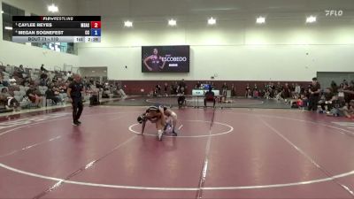 110 lbs Semifinal - Caylee Reyes, Mt. San Antonio College vs Megan Sognefest, Cerritos College