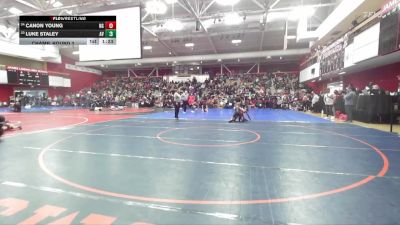 115 lbs Champ. Round 2 - Luke Staley, Amador Valley vs Canon Young, Northgate