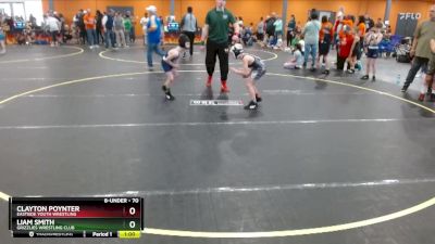 70 lbs Cons. Semi - Clayton Poynter, Eastside Youth Wrestling vs Liam Smith, Grizzlies Wrestling Club