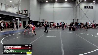 98 lbs Semis (4 Team) - Alysa Publik, Pocono Regional WC vs Barrett Stemberger, Impact Black