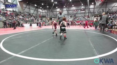 45 lbs Quarterfinal - Nathan Ussrey Jr., Catoosa Youth Wrestling vs Titan Gibson, Owasso Takedown Club