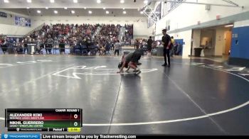 126 lbs Champ. Round 1 - Alexander Koki, Redondo Union Wrestling vs Nikhil Guerrero, Legacy Wrestling Center