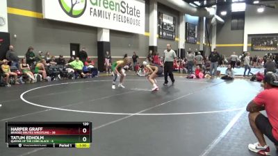 120 lbs Round 1 (6 Team) - Harper Graff, Braided Brutes Wrestling vs Tatum Edholm, Queens Of The Corn Black