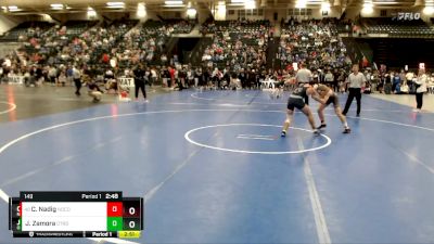 149 lbs Cons. Round 3 - Caleb Nadig, Northwest College vs Joe Zamora, Otero Junior College