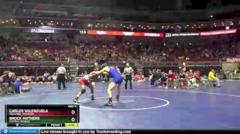1 lbs Cons. Round 1 - Brock Mathers, Central Springs vs Carlos Valenzuela, Highland, Riverside