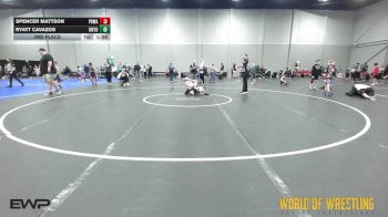 68 lbs 3rd Place - Spencer Mattson, POWA 12U vs Ryatt Cavazos, Untouchables 12U Purple