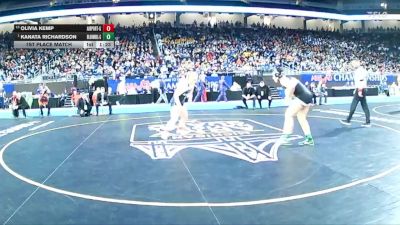 Girls-190 lbs 1st Place Match - Kanata Richardson, Bloomfield Hills (Girls) vs Olivia Kemp, Carleton Airport (Girls)