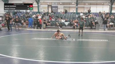 72/76 Round 5 - Micah Barber, Falconer vs Wade Fithian, Little Huskies
