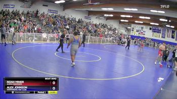 285 lbs Quarterfinal - Noah Miner, Aloha Warriors vs Alex Johnson, Harrisburg Mat Club