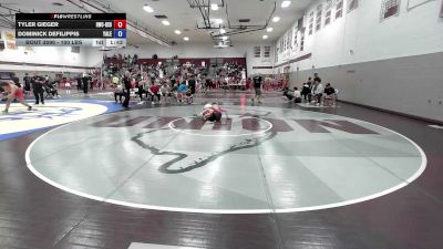 100 lbs Final - Tyler Gieger, Ruthless WC vs Dominick DeFilippis, Yale Street