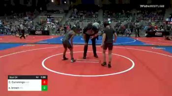 83 lbs Quarterfinal - Caleb Cummings, Ram Wrestling Academy vs Stacey Brown, Pin-King All Stars