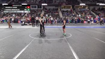 65 lbs Champ. Round 1 - Arabella Jones, Lion Elite vs Harper Herschlag, Marysville