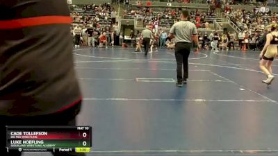 90 lbs Champ. Round 2 - Luke Hoefling, Siouxland Wrestling Academy vs Cade Tollefson, Big Red Wrestling