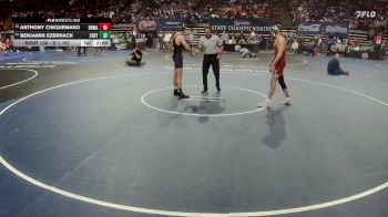 D 1 157 lbs Champ. Round 1 - Benjamin Ezernack, C.E. Byrd vs Anthony Cinquemano, Brother Martin