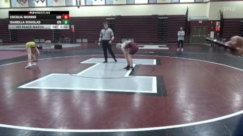 126-134 lbs 1st Place Match - Isabella Douglas, Center Point-Urbana Girls vs Cecelia Morris, Independence Girls
