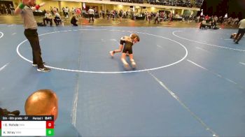 5th - 6th grade - 67 Cons. Round 2 - Kyler Wray, Sebolt Wrestling Academy vs Gunner Rohde, Sebolt Wrestling Academy